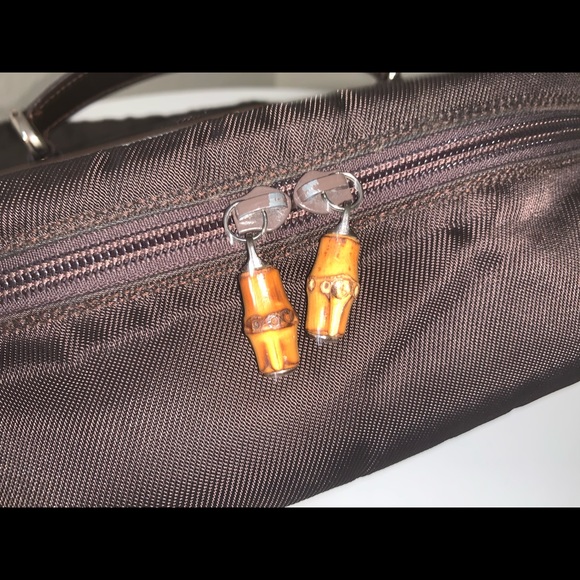 Authentic Gucci bamboo top handle clutch box bag - Picture 7 of 9